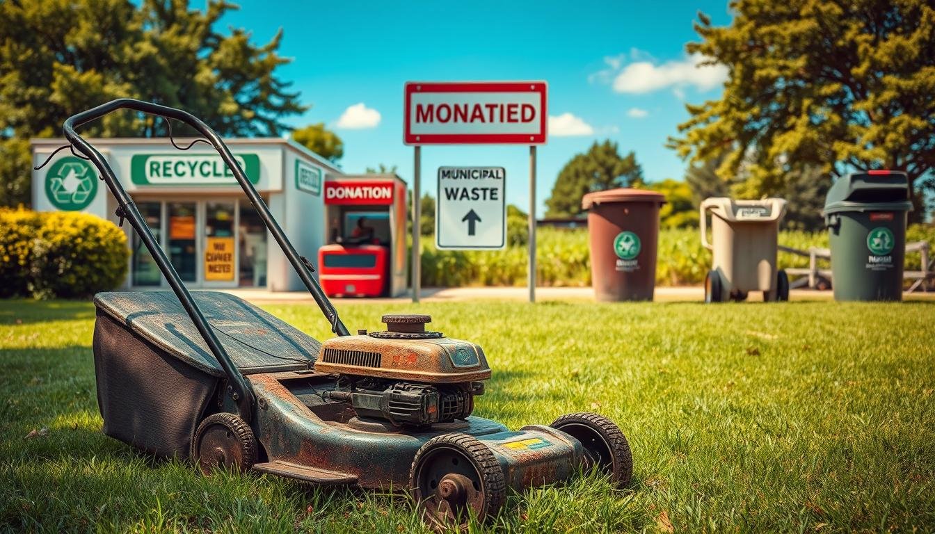 Disposing of My Old Lawn Mower: where to dump old lawn mower
