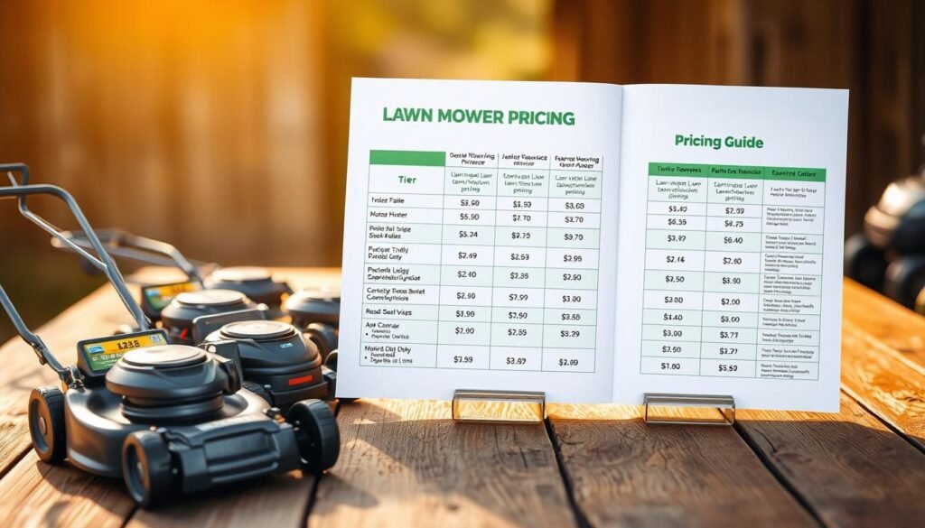 how much should i charge to mow lawns