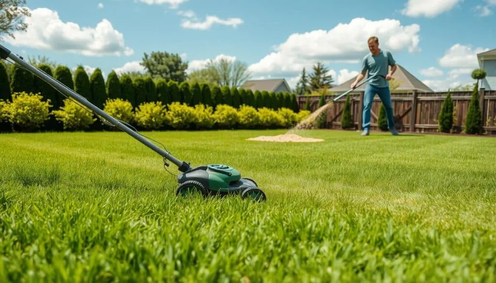 can you mow lawn after fertilizing