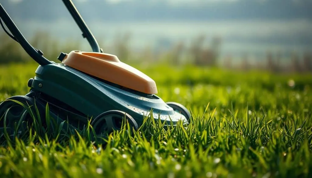 can you mow wet grass with an electric mower