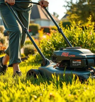 how many calories do you burn when mowing the lawn