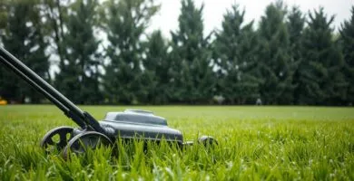 is it bad to mow the lawn in the rain