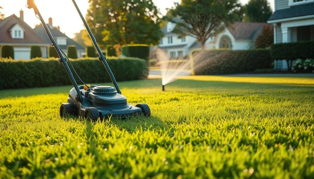 should i water after mowing