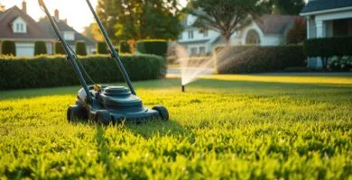 should i water after mowing