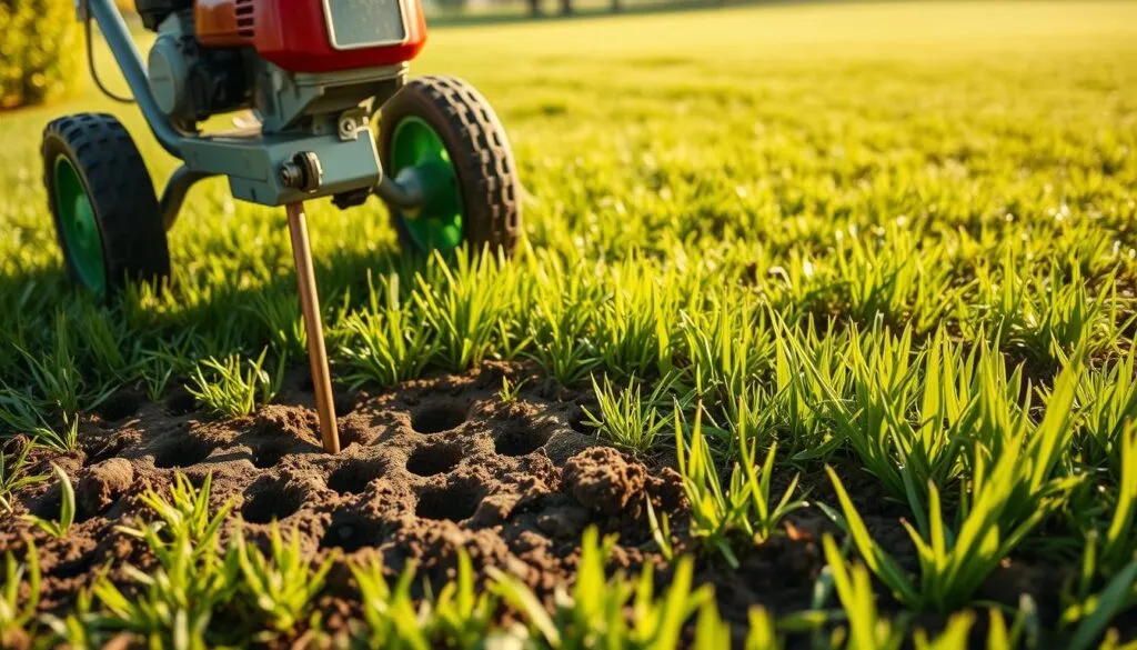 should you mow before aerating