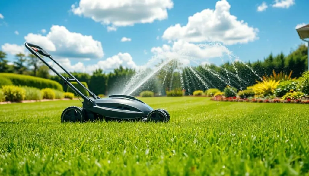 should you water after mowing
