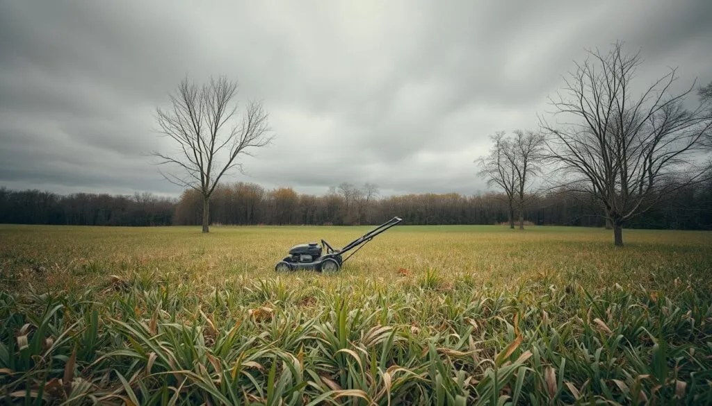 can lawn mower removes dead grass in michigan