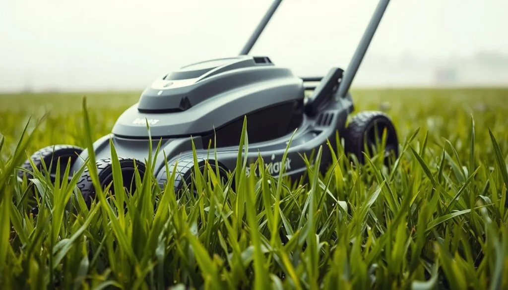 can you cut wet grass with an electric mower