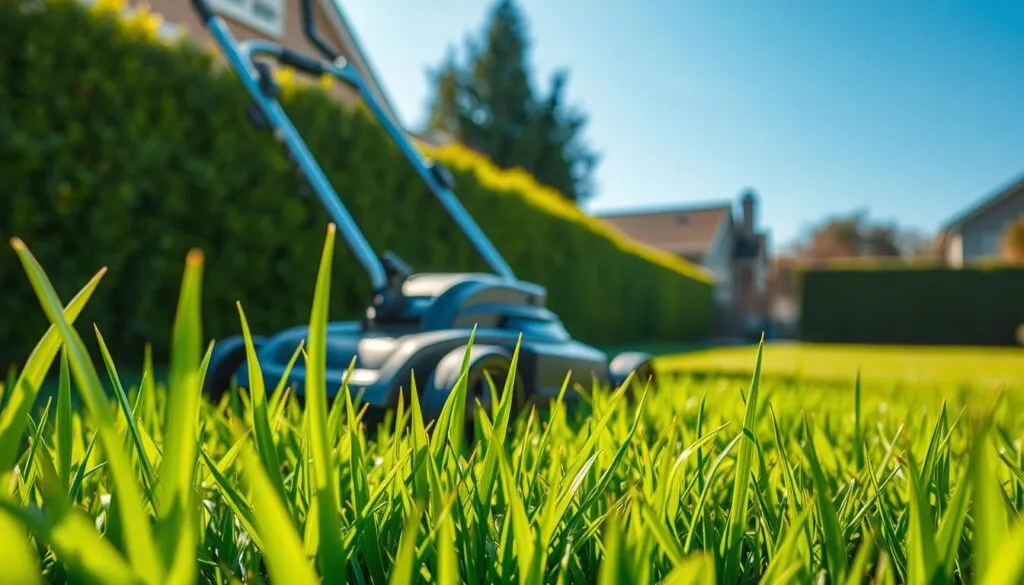 how long do you wait to mow new grass