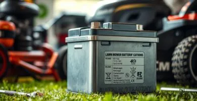 how many amps lawn mower battery