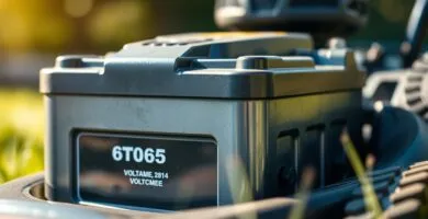 how many volts in lawn mower battery