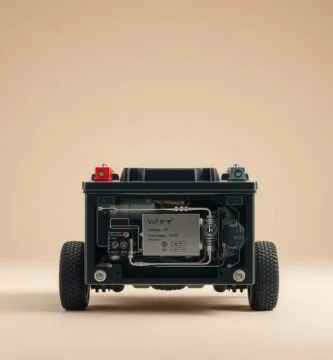 how many volts is a riding lawn mower battery
