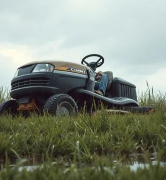 is it bad to mow in the rain
