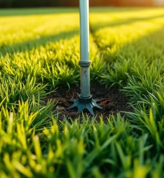 should i mow before aerating
