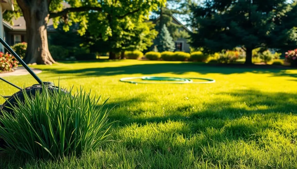 should i water grass after mowing