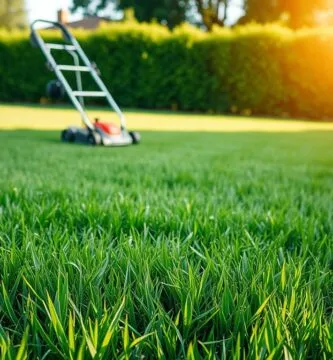 should you mow before weed and feed