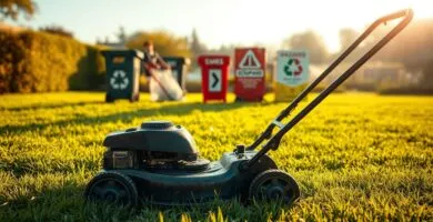 where to dump lawn mower