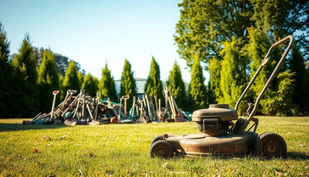 where to dispose of old lawn mower