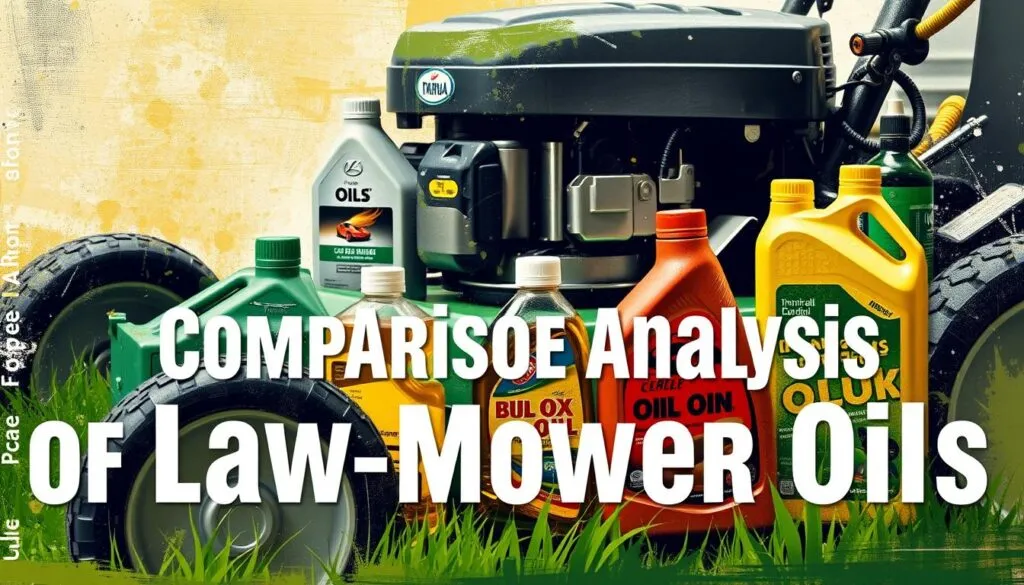 Image of a lawn mower with a caption: 