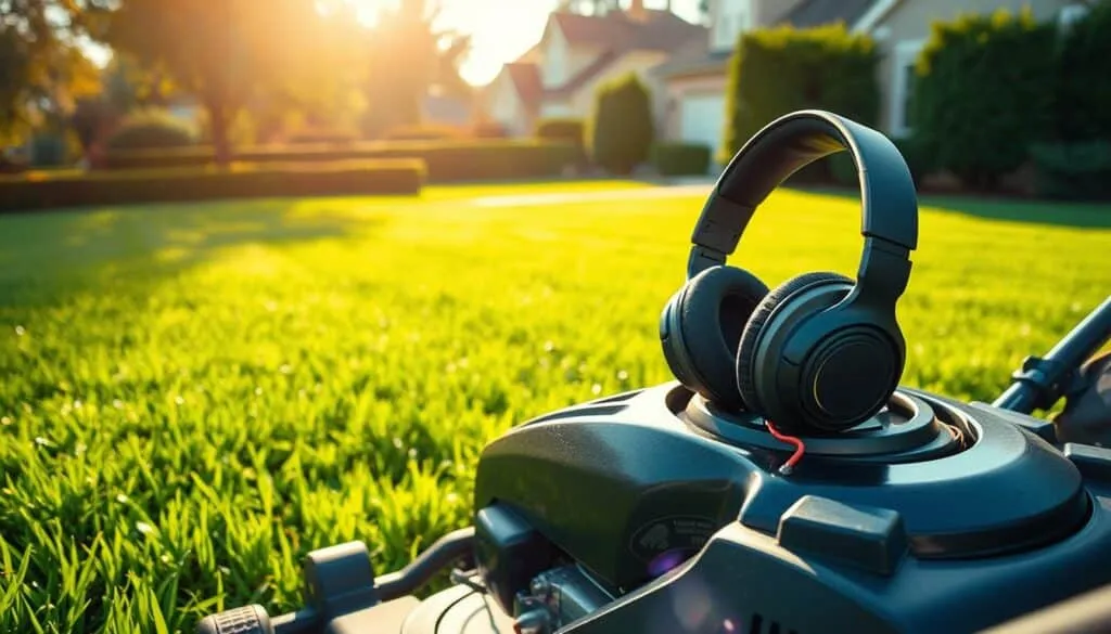 am fm headphones for mowing