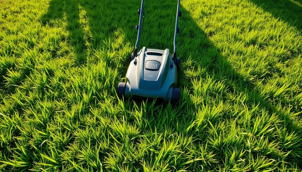 can you cut wet grass with an electric lawn mower
