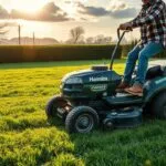 can you mow dewy grass