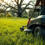 can you mow wet grass