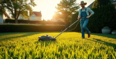 does mowing help grass grow
