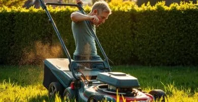 how many calories does mowing the lawn burn