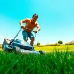 is mowing the lawn a workout