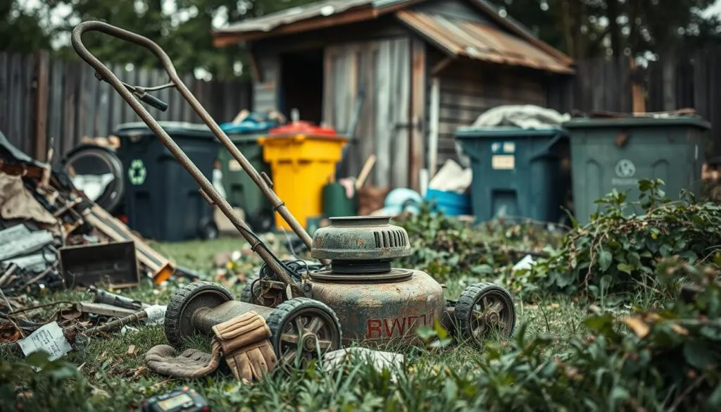 what to do with old push mower