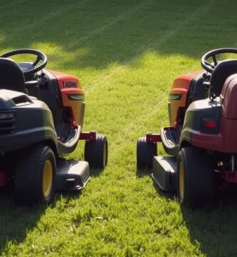 which riding lawn mower makes less noise