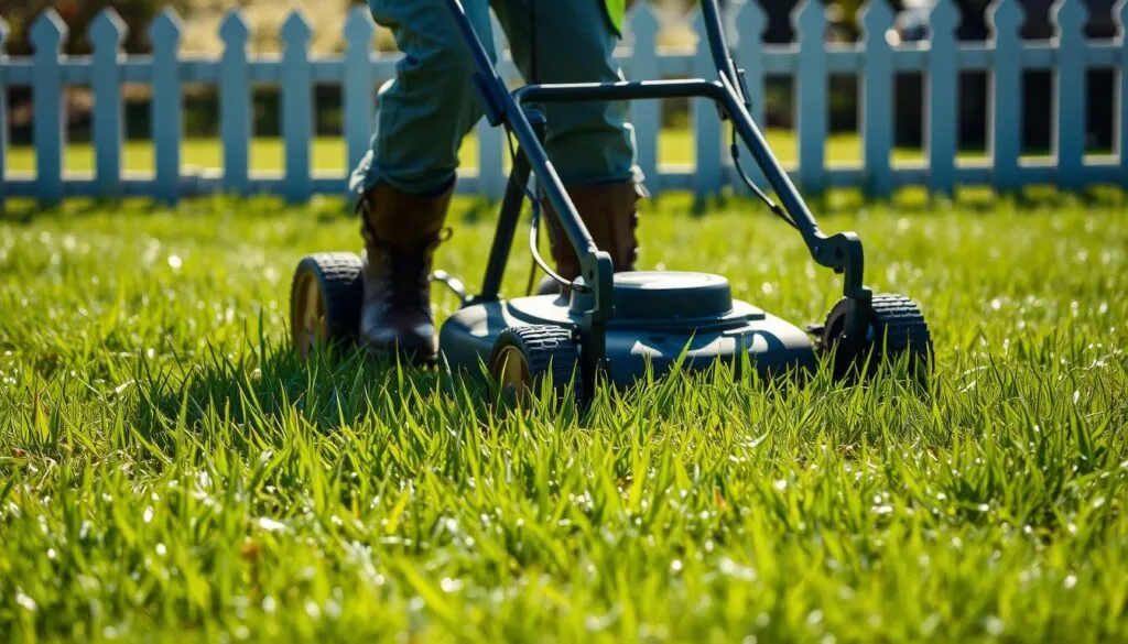 can i mow wet grass