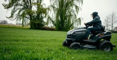 can you mow lawn when wet