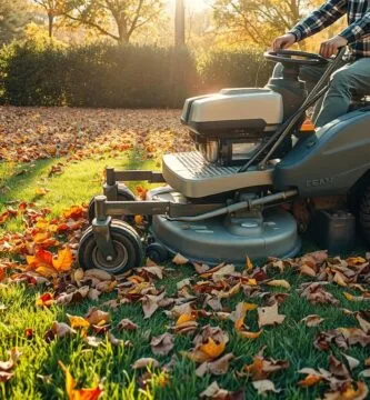 can you mow leaves