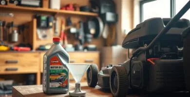 can you use motor oil for lawn mower