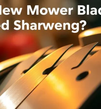 do new mower blades need sharpening