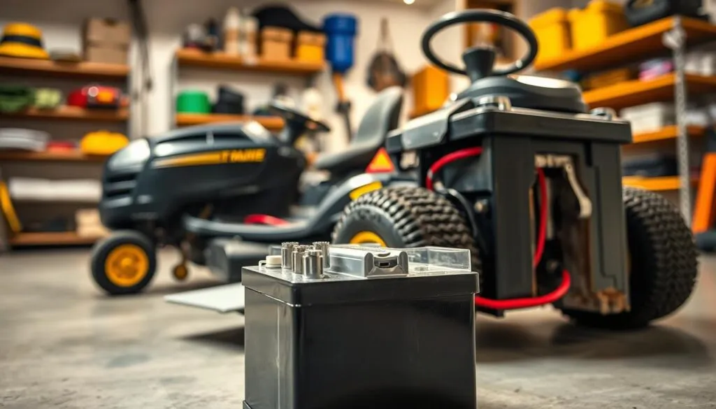 how long does riding mower battery last