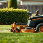 how wide is a ride on mower