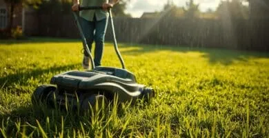 is it okay to mow after rain