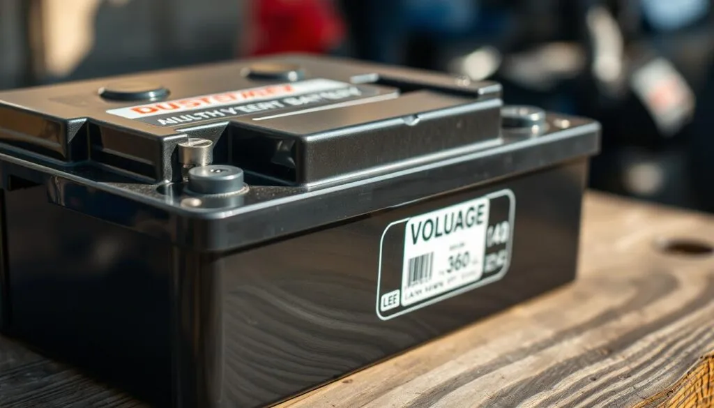 what voltage is a lawn mower battery