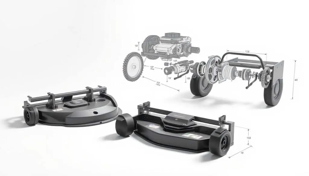 which mower decks are interchangeable