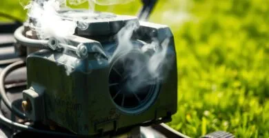 why does lawn mower smoke