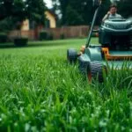 can wet grass be mowed