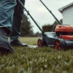 can you mow a wet lawn