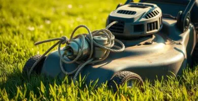 can't pull lawn mower cord