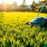 how long before you mow new grass
