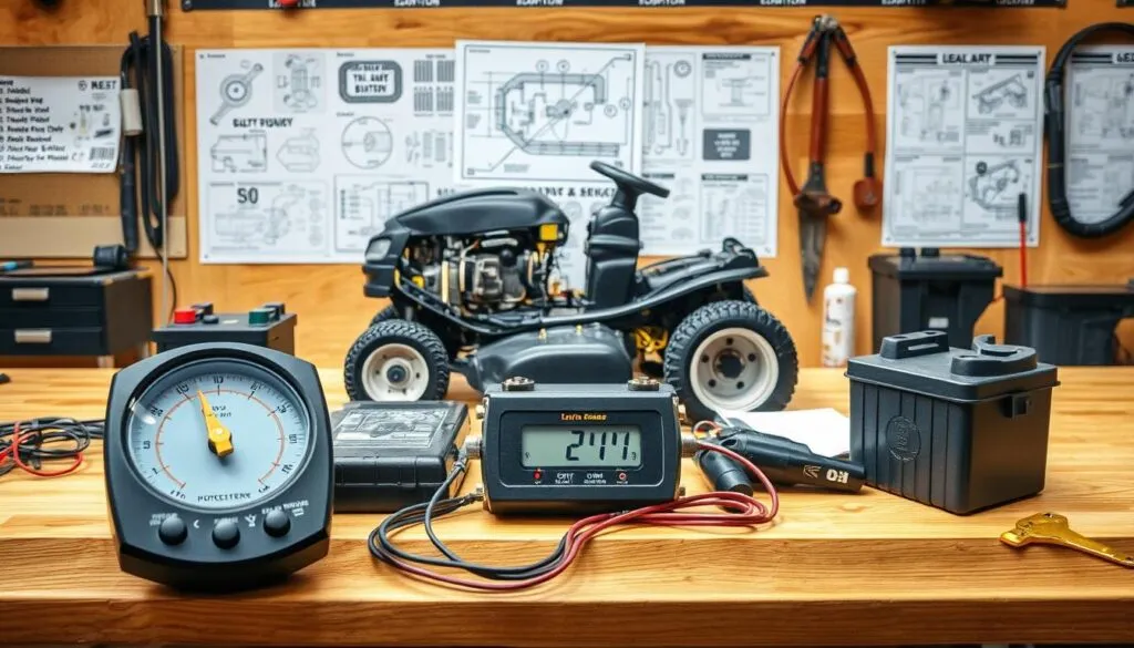 how many volts lawn mower battery