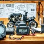 how many volts lawn mower battery