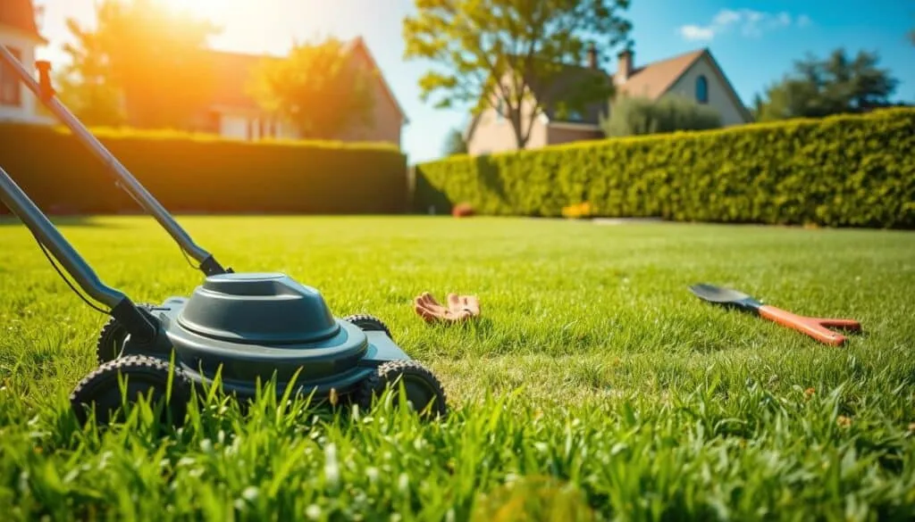 should i mow before i weed and feed